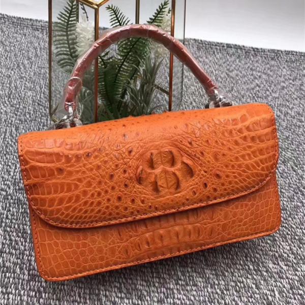 Buy cheap Fashion Genuine Crocodile Leather Women Small Mini Handbag Lady Purse Authentic Alligator Skin Female Cross Shoulder Bag from wholesalers