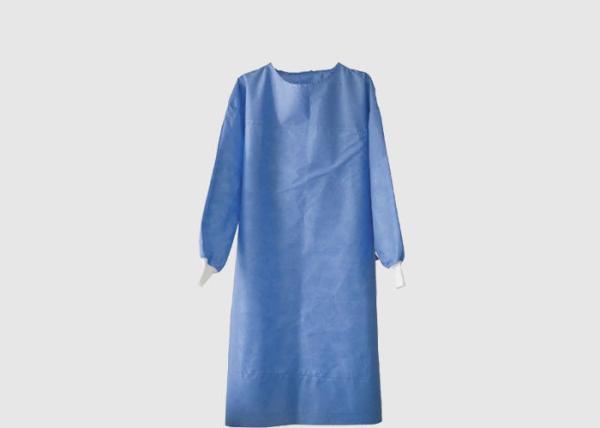 Buy cheap Long Sleeves Disposable Surgical Gown SMS Material High Durability Round Neck Design from wholesalers