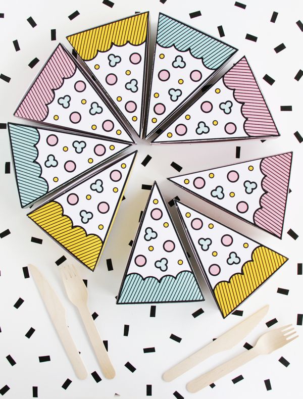 Disposable Triangle Eco Friendly Food Packaging For Candy Cake Pizza