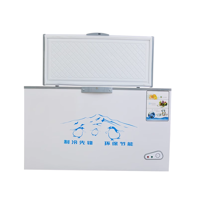 Top-open freezer refrigerators Ice Cabinet Commercial Horizontal deep Chest freezer single door used for freezing fish, meat