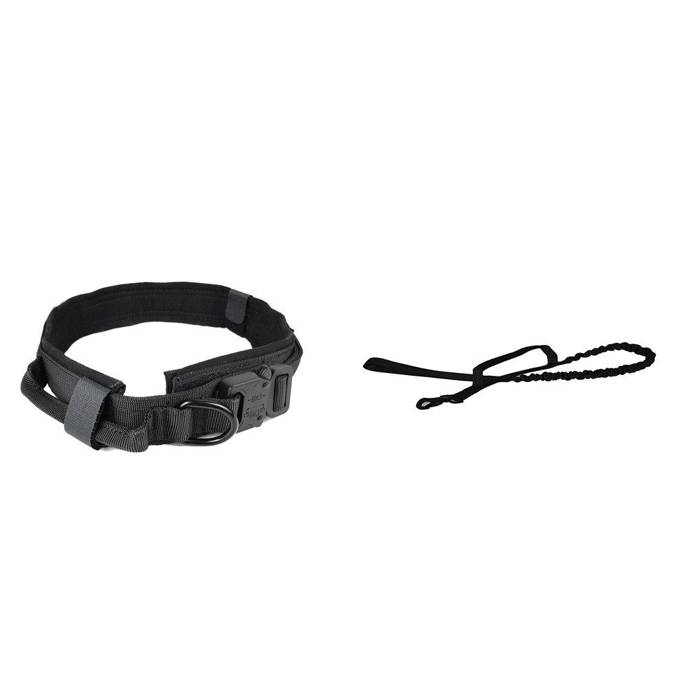 Nylon 1.5in Adjustable Dog Harness 20in Embroidered Tactical Dog Collar