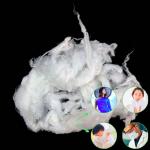 Viscose Staple Fiber Raw White 1.5D×38mm Skin Friendly For Weaving Knitting
