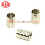 Silver Plated Metal Rope Cord End Clip For Jewelry Findings