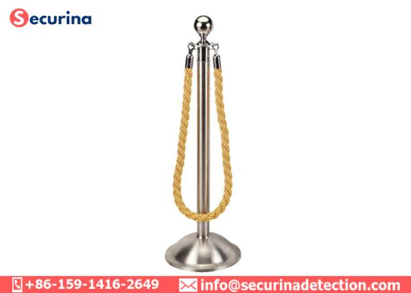 Buy cheap 1500mm Length Crowd Control Barrier Bank Safety Belt Stanchion Queue Pole Stanchion from wholesalers