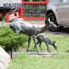 Buy cheap Real Size 3d Bronze Deer Sculpture Smooth Texture from wholesalers
