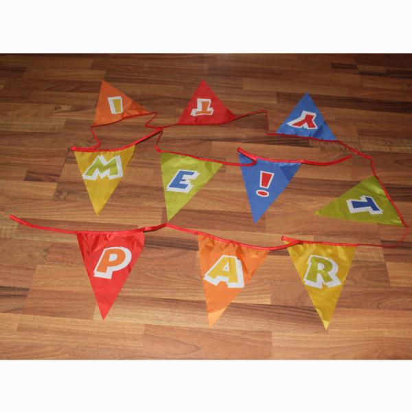 Buy cheap Party Triangle Flag Bunting "Party Time" from wholesalers