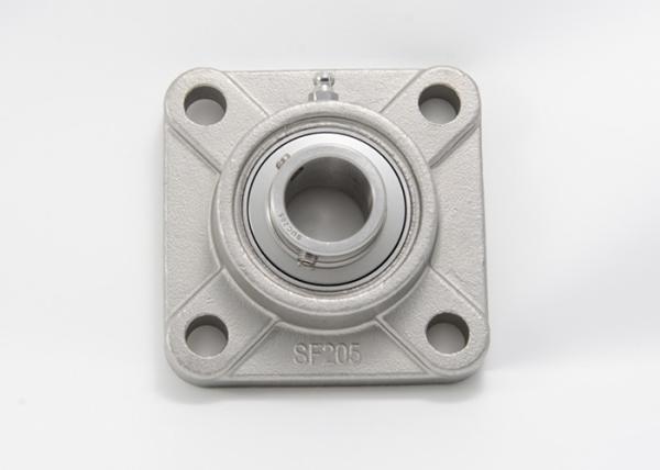 Grub Screws Metric Pillow Block Bearings Flange Mounted Stainless Steel 4 Bolt
