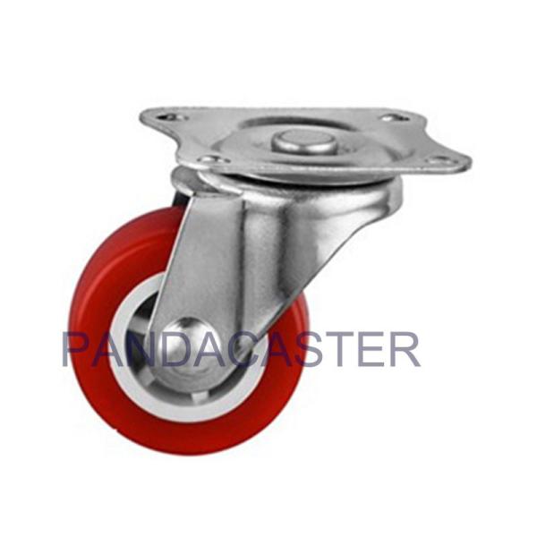 Buy cheap Durable Red PVC Caster Wheel Swivel Furniture Castor Wheels 50mm from wholesalers