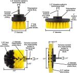 4Pcs Drill Cleaning Power Scrubber Brush Set Customized