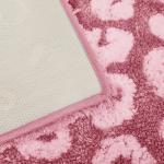 Modern Microfiber Tufted Anti Slip Embroidered Shaggy Bath Mat