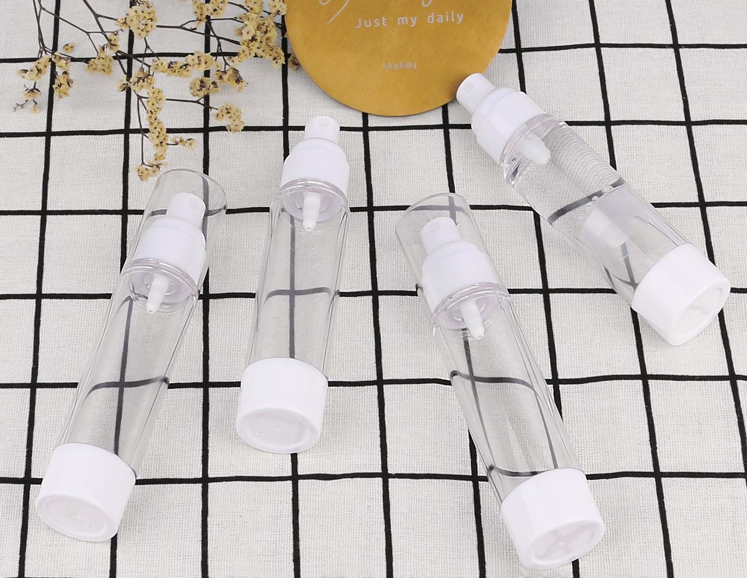 Empty Fine Mist Spray Bottle Refillable Transparent Airless Spray Bottle