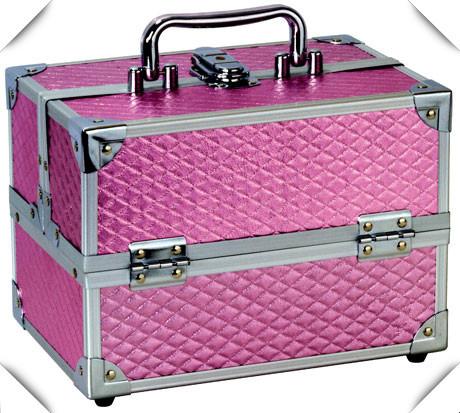 Buy cheap Pink Aluminum Beauty Case , Portable Aluminum Cosmetic Display Case from wholesalers