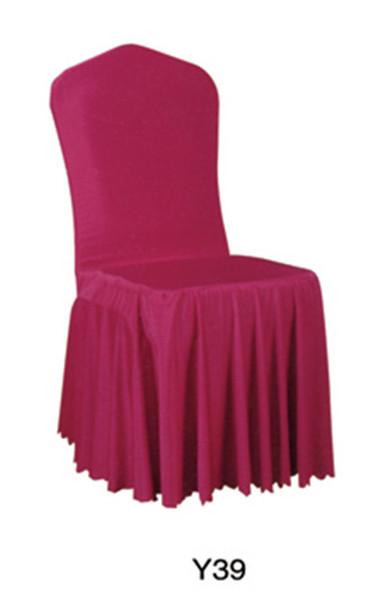 Quality Wedding polyester universal chair cover white banquet tablecloth and table cover (Y-39) for sale