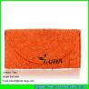 Buy cheap LUDA designer handbags on sale fashion wheat straw clutch handbags from wholesalers