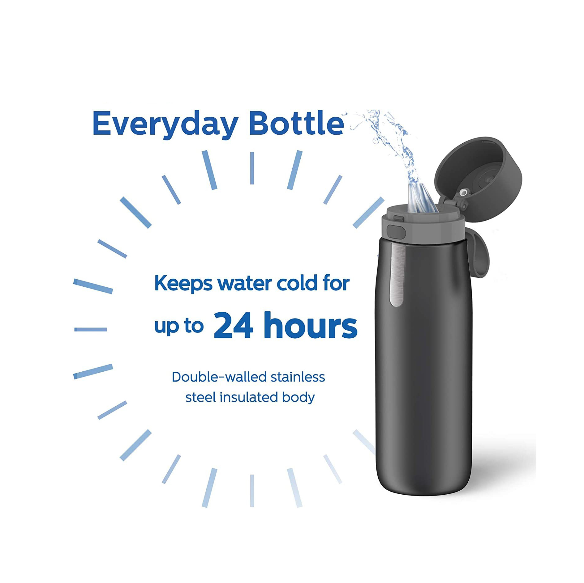 Activated Carbon Water Bottle for Clean and Safe Drinking Water on Outdoor Adventures