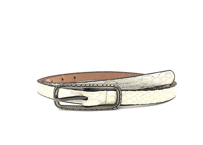 Customized Color Women's Fashion Leather Belts With Square Buckle