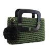 Buy cheap Natural Hemp Rope Crochet Hand Bag Woven With Wooden Handle OEM from wholesalers