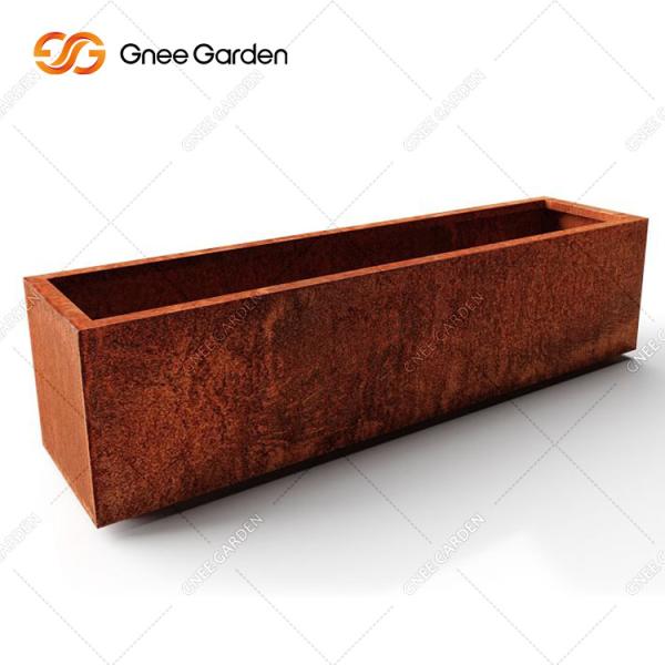 Buy cheap TUV Certified Easy Watering Outdoor Metal Planter Large Sized from wholesalers