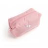 Buy cheap Custom Polyester Cosmetics Makeup Bag Pure Color Pink Wash Bag from wholesalers