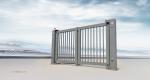 Buy cheap Aluminium Alloy Collapsible Bi Folding Gates With Anti-Climb Photo Cell from wholesalers