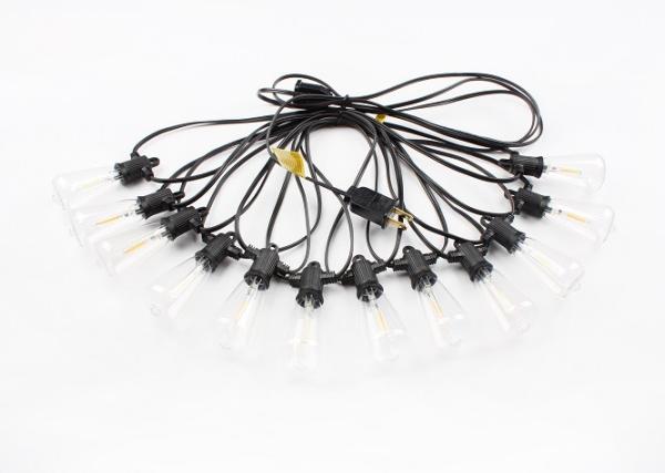 Buy cheap Weatherproof IP65 24ft 49ft 48ft Outdoor Bulb String Lights from wholesalers