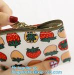 plastic slider zipper PVC bag clear vinyl cosmetic bag, clear vinyl plastic