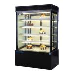 Vertical Bakery Glass Showcase , Fan Cooling Soft Drink Refrigerator 4 Shelf