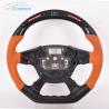 Buy cheap Orange Alcantara Ford Carbon Fiber Steering Wheel Gloss Black Raptor from wholesalers