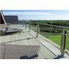 Buy cheap Easy Installation Apartment Balcony Railing Stainless Steel Building Railing Post Glass from wholesalers