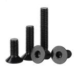 High Strength DIN7991 Black Zinc Steel Flat Head Hex Socket Screw for Heavy