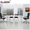 Buy cheap SGS Black Glass Conference Table Enhance Professional Image Show Business Taste from wholesalers