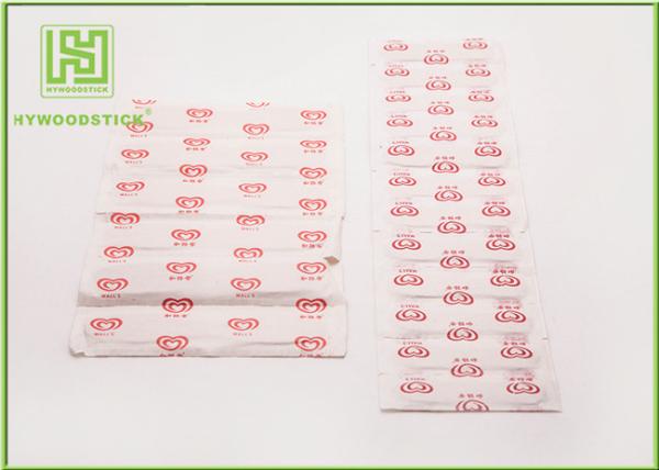 Buy cheap 114mm Ice Cream Wooden Sticks In Bundle Packing No Chemicals / Toxins from wholesalers
