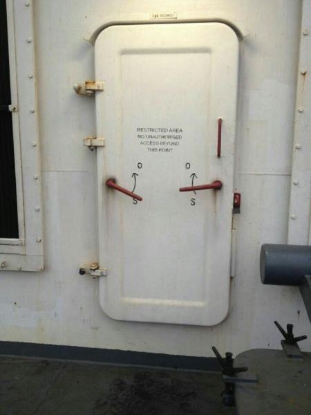 Buy cheap 4 Clip Accommodation Steel Marine Weathertight Door 10mm Thickness from wholesalers