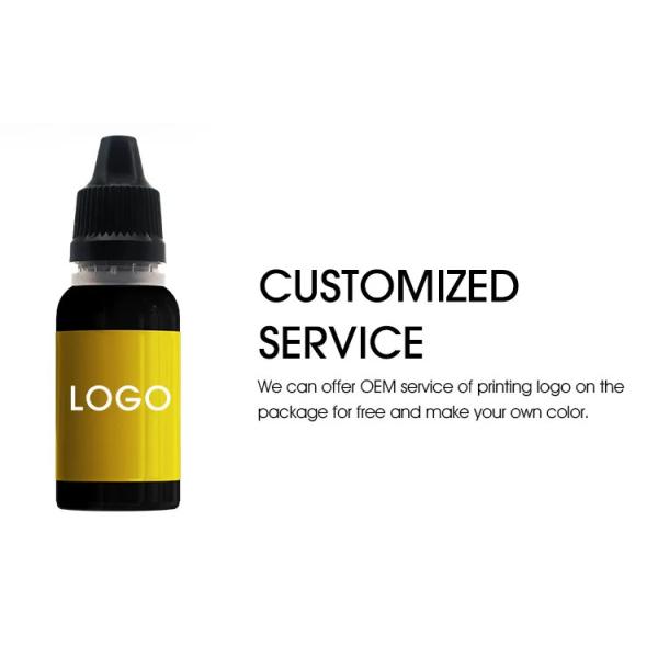 Private Label 15ml Eyebrow Tattoo Pigment Color Permanent Makeup Tattoo Ink