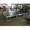 Buy cheap 6082-T6 Aluminum Assemble Plywood Stage / 1.22 X 2.44m Outdoor Event Portable Stage from wholesalers