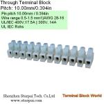 Through Terminal block | Pitch: 10.0mm | Part No.PA8 Case PA66,UL94V-0