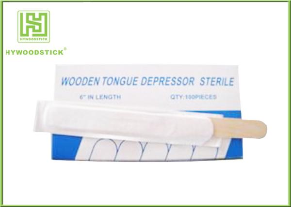 Buy cheap Healthy Wooden Waxing Spatulas , Adult Medical Tongue Depressors Dental Spatulas from wholesalers