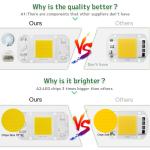 Driverless AC 50W LED Chip Flip Chip Cob Led For DIY Floodlight