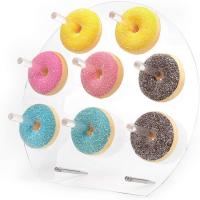 Buy cheap Lovely Oval Shape Acrylic Holder POS Acrylic Donut Stand For Dessert Cake product