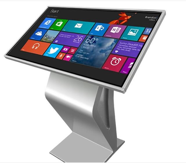49" Standing Touch Screen Interactive Information Kiosk 3840x2160