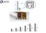 H Type Flame Dust Metal Channel Strip Brushes Aluminum Holder Door Bottom Seal