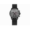 Buy cheap Stainless steel chronograph watch brand your own watches black mesh band from wholesalers