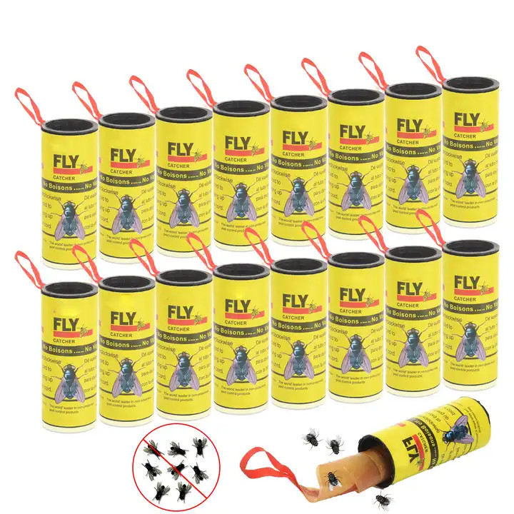 JZ Pest Control Eco Friendly Uv Fly Killer Paper Safe Adhesive Insect Pest Control Fly Traps