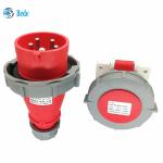 Waterproof IP67 Industrial Plug Sockets 5Pins 3P+N+E 16Amp and 32Amp Panel