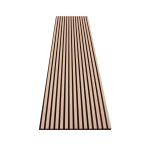 Natural Ash Fireproof Interior Wpc Wall Panel Acoustic Wood Slat