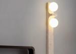 Yellow travertine wooden pendant lamp bedroom for home decorator interior stone