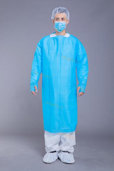 Buy cheap Individually Wrapped PPE Plastic Isolation Gowns For Virus Protection from wholesalers