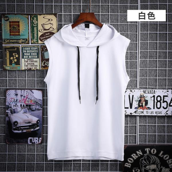 Buy cheap Fashion Sleeveless Casual Hoodies Outdoor Gym Tank Tops For Man from wholesalers