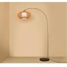Buy cheap Chinese style floor lamp fishing lamp bamboo Art tea room floor light Zen standing lighting marble floor lamps from wholesalers