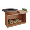 Buy cheap Rectangular Corten Steel Outdoor Fire Grill from wholesalers
